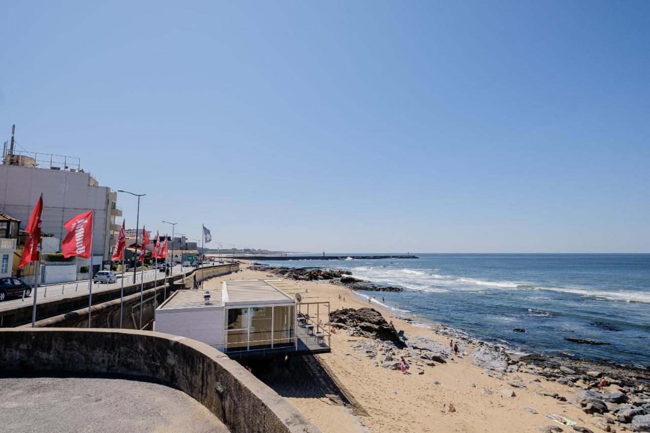 Boutique Rentals- Bliss By The Sea Apt- Ocean Views In Foz Beach OOporto Exteriör bild